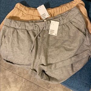 H&M lounge shorts, a pair